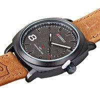 Curren Brown Leather Men's Watch