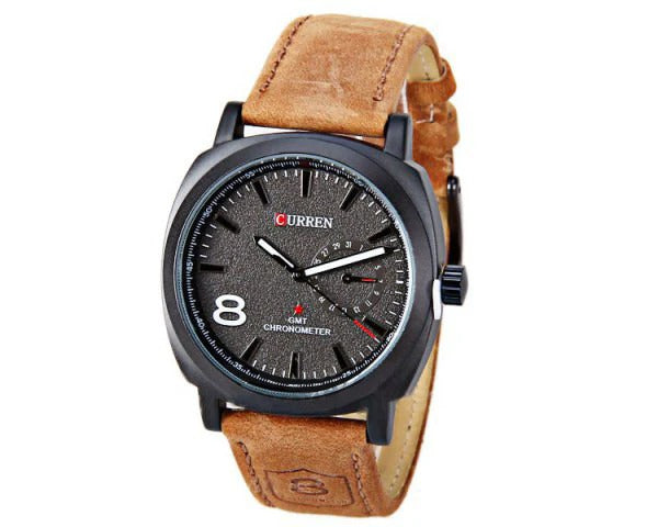 Curren Brown Leather Men's Watch