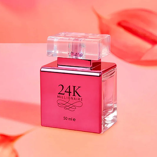 24K Pure Pink Perfume – Elegant Fruity Eau de Parfum for Women (50ml)