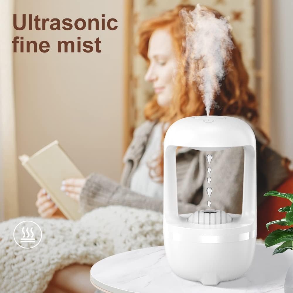 Cool Mist Humidifier with Light Effects | Cute Air Diffuser for Bedroom & Office