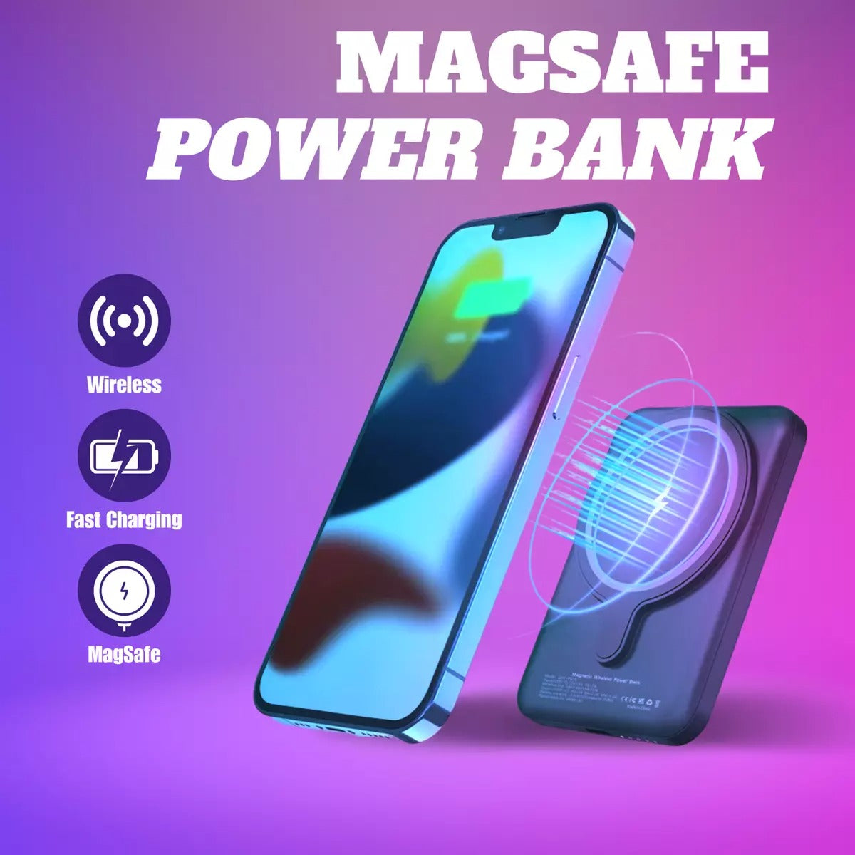 Apple MagSafe Wireless Power Bank 5000mAh | 20W Fast Charger