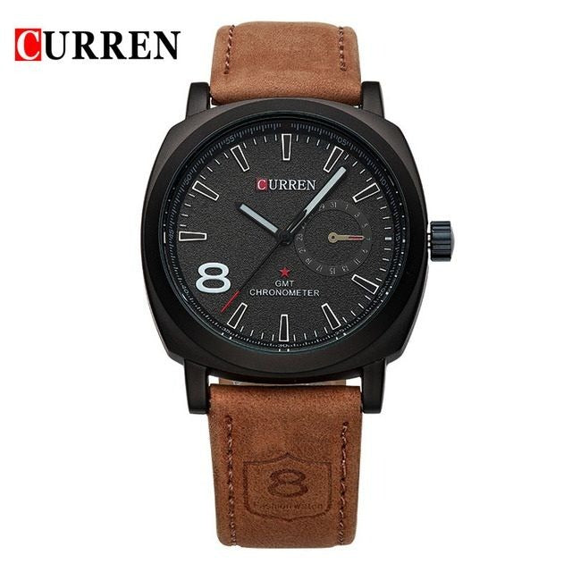 Curren Brown Leather Men's Watch