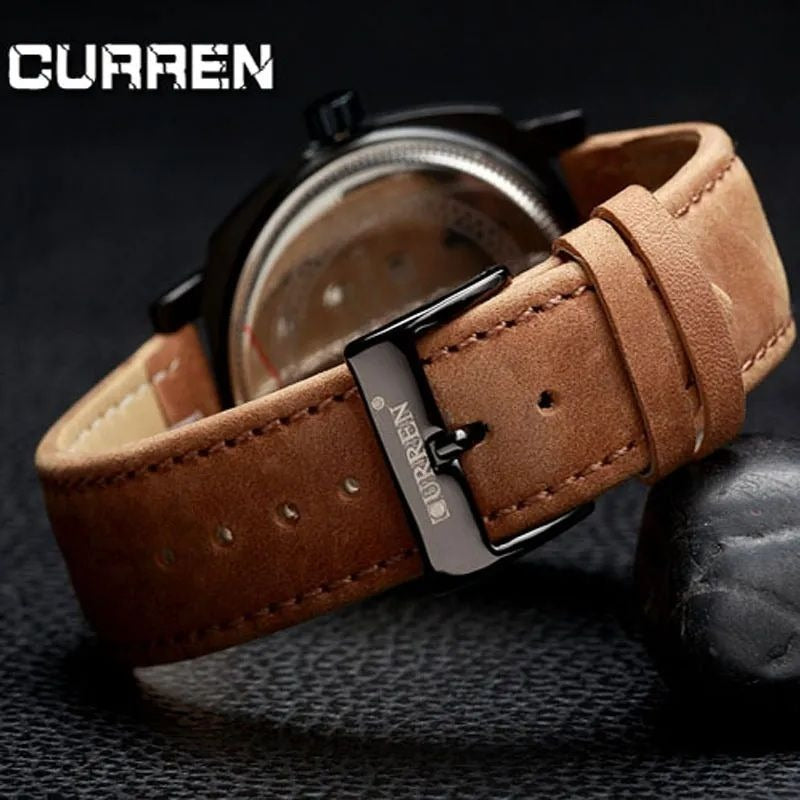 Curren Brown Leather Men's Watch