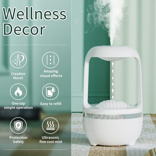 Cool Mist Humidifier with Light Effects | Cute Air Diffuser for Bedroom & Office