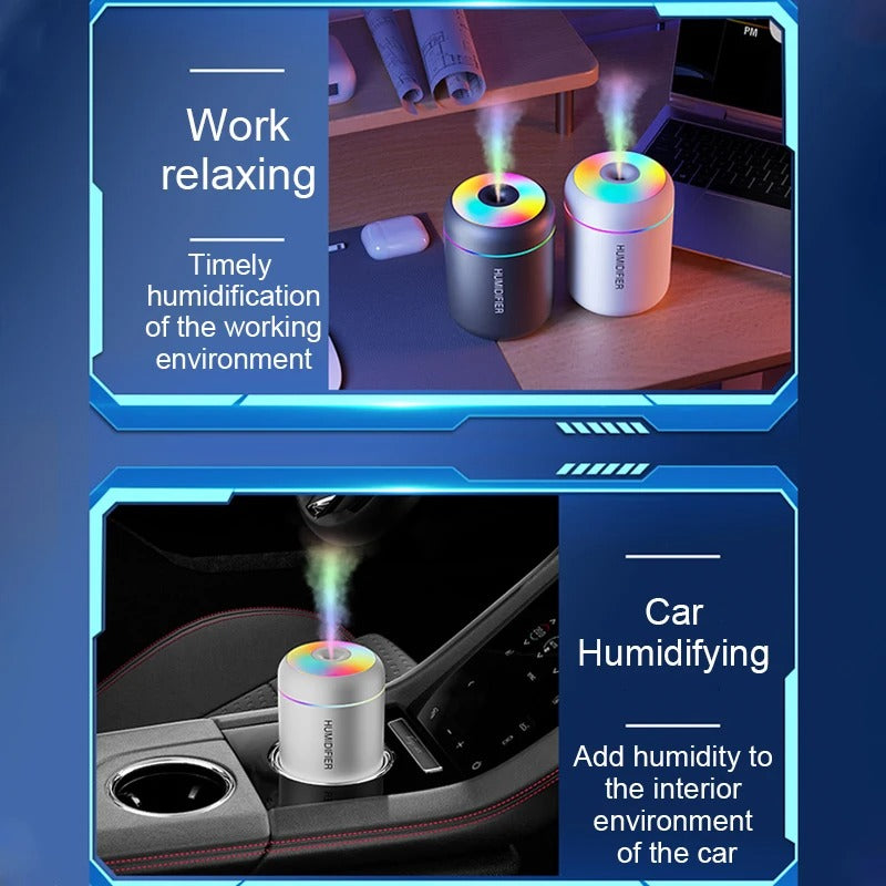 180ML Mini Air Humidifier USB Aroma Diffuser Essential Oil Purifier Mist Maker