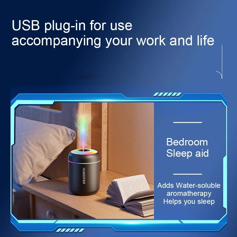 180ML Mini Air Humidifier USB Aroma Diffuser Essential Oil Purifier Mist Maker