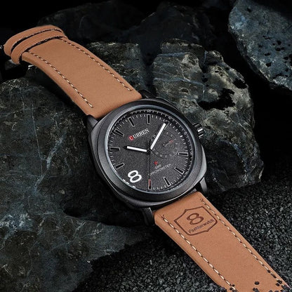Curren Brown Leather Men's Watch