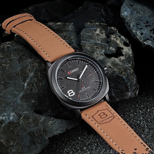Curren Brown Leather Men's Watch