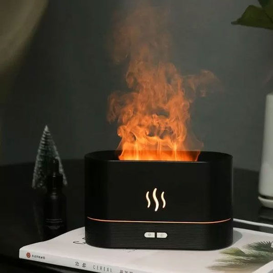 Mini Flame Humidifier & Aroma Diffuser for Home & Office